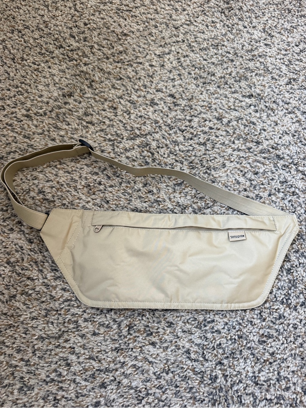 Samsonite Beige Waist Sling Bag for Men